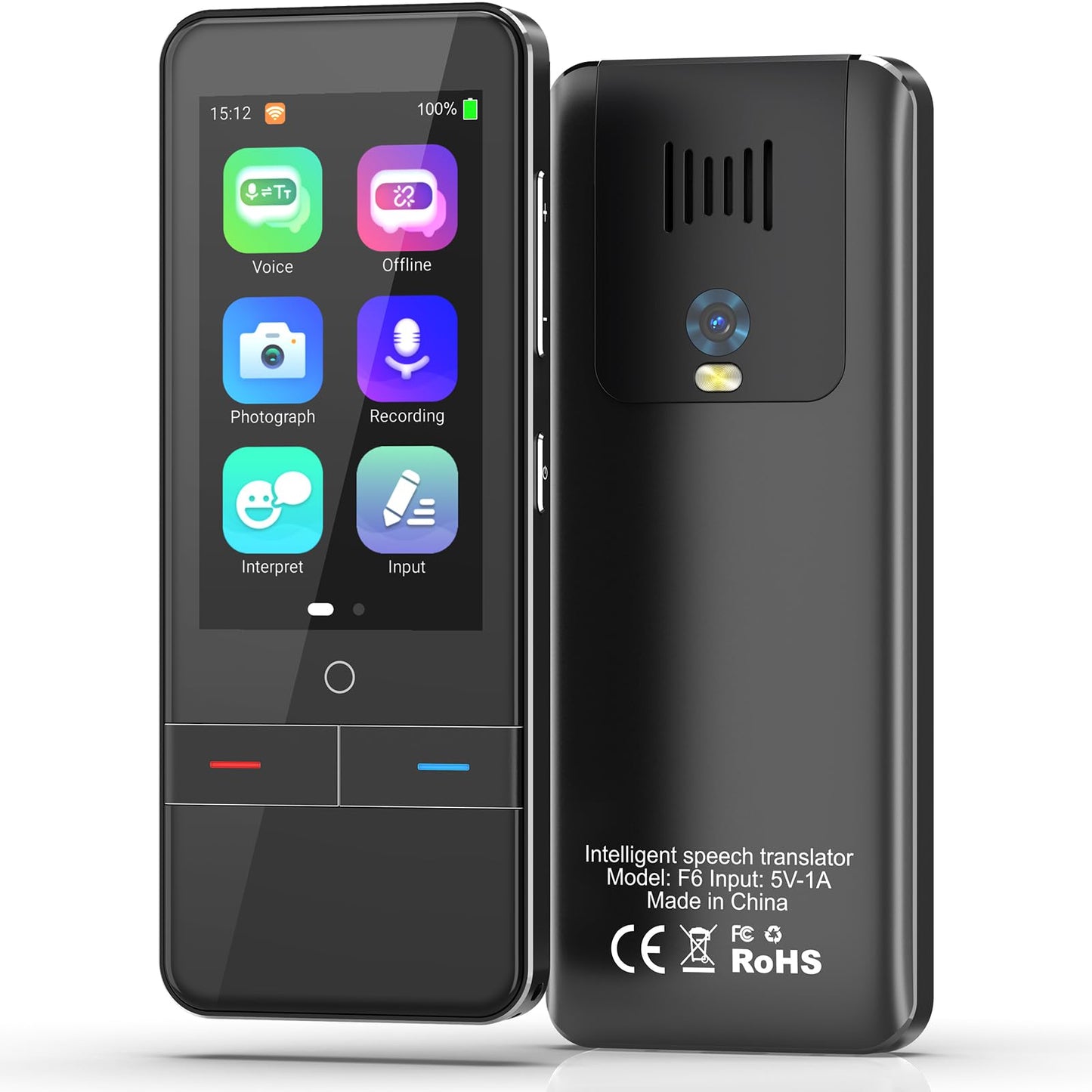 Language Translator Device No WiFi Needed, Instant Two-Way Voice Translator for All Languages, 139 Languages Online Offline Voice Text Photo Translation for Travelling Learning Business