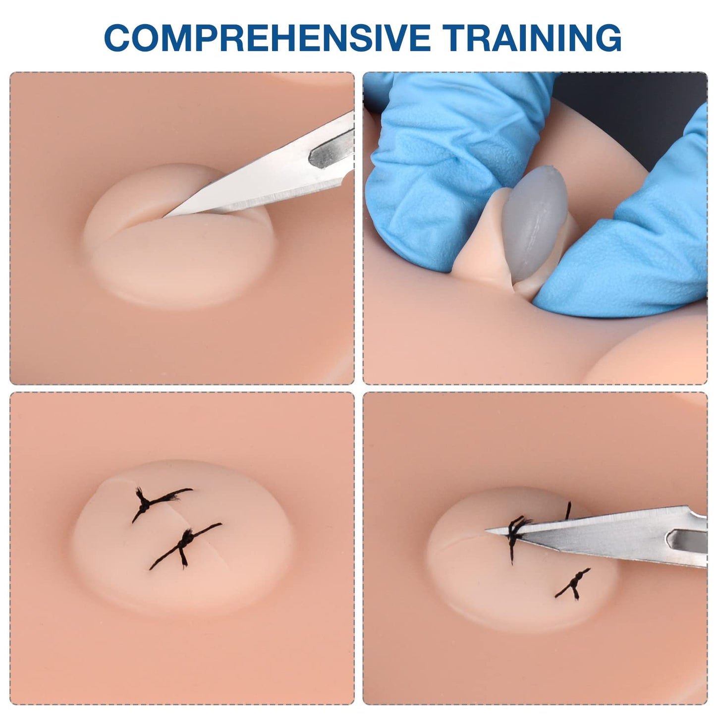 Medarchitect Abscess Incision & Drainage Pad, Sebaceous Cyst Skin Pad, Skin Practice Model for Training and Demonstration of Physician's Cyst Surgical Removal