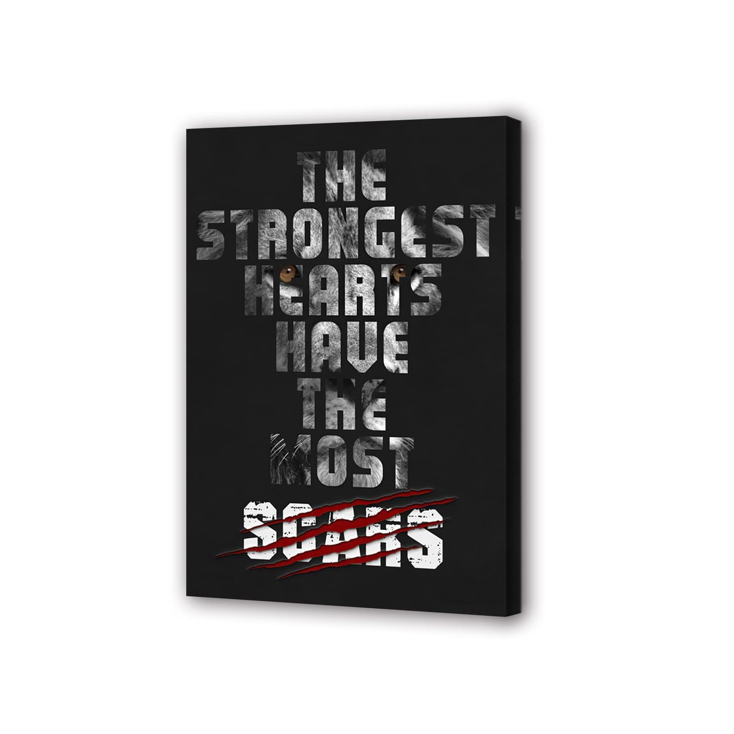 Wall Art Work-Creative Inspirational Canvas Prints, Painting Printing Art Canvas, Animal Print Motivational Wall Art Canvas, Suitable for Office, Hotel, Restaurant (Motivational-B3, 18x24 inches)