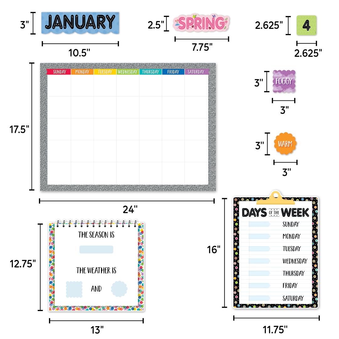 CTP Core Decor Pattern Play Calendar Set Bulletin Board Set Classroom Decorations (Creative Teaching Press 11112)