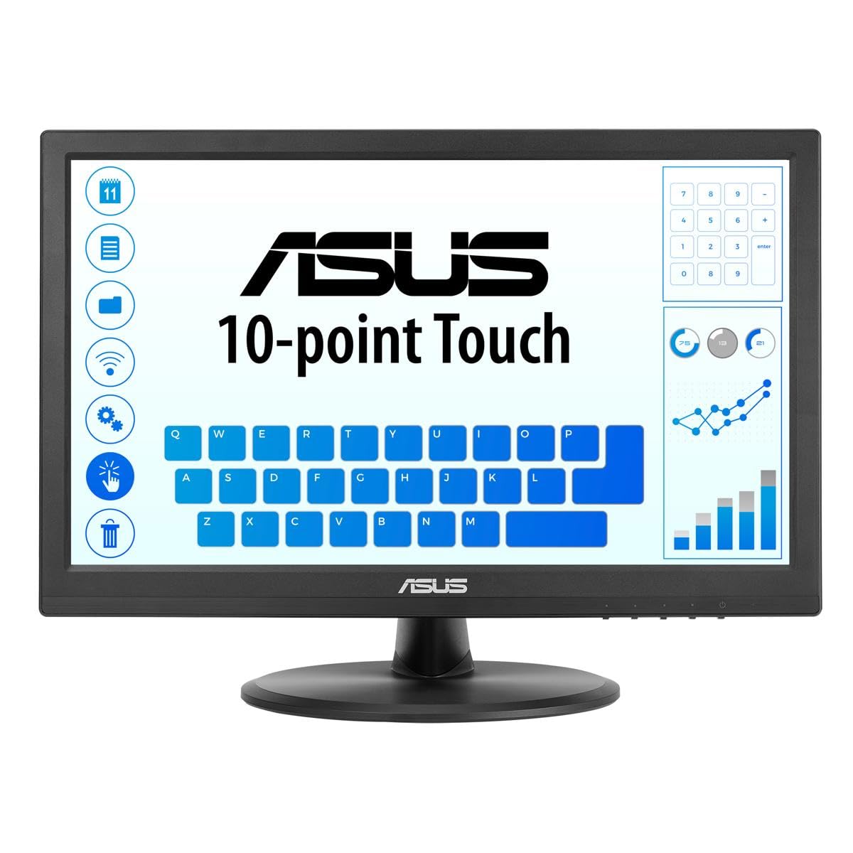 ASUS VT168HR 15.6" Full HD 1366X768 HDMI Back-lit LED Monitor, Black