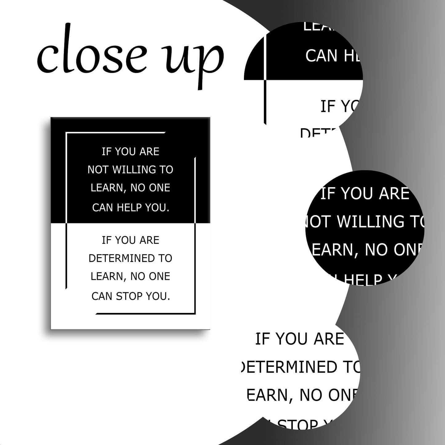 Motivational Poster Wall Art Inspirational Quotes If You Are Sign Picture Print Positive Saying Painting Artwork for Modern Home Bedroom Office Workplace Stretched and Framed [18''Hx24''W]