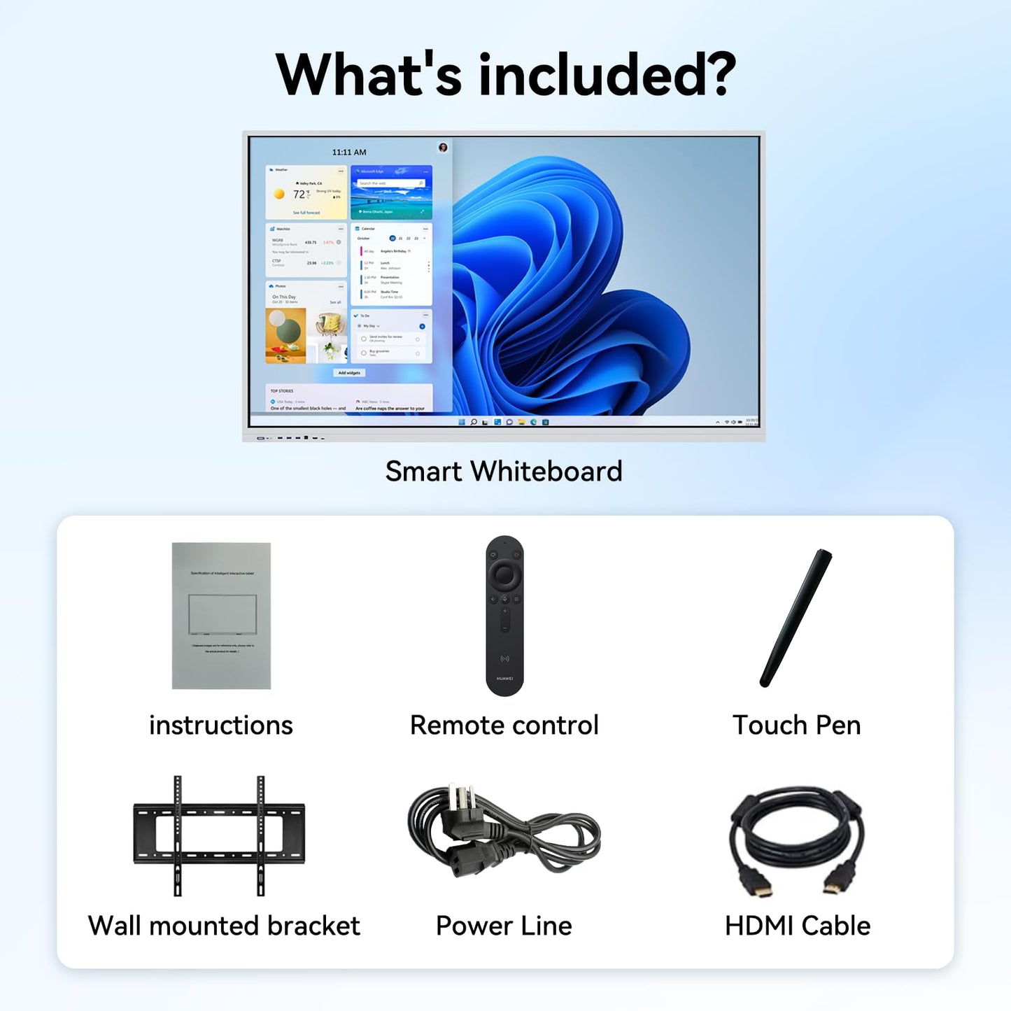 70 Inch 4k Smart Board Touch Screen Interactive whiteboard,40 Point Touch Digital whiteboard, Interactive whiteboard Display & Smart Board for Classroom and Office use,