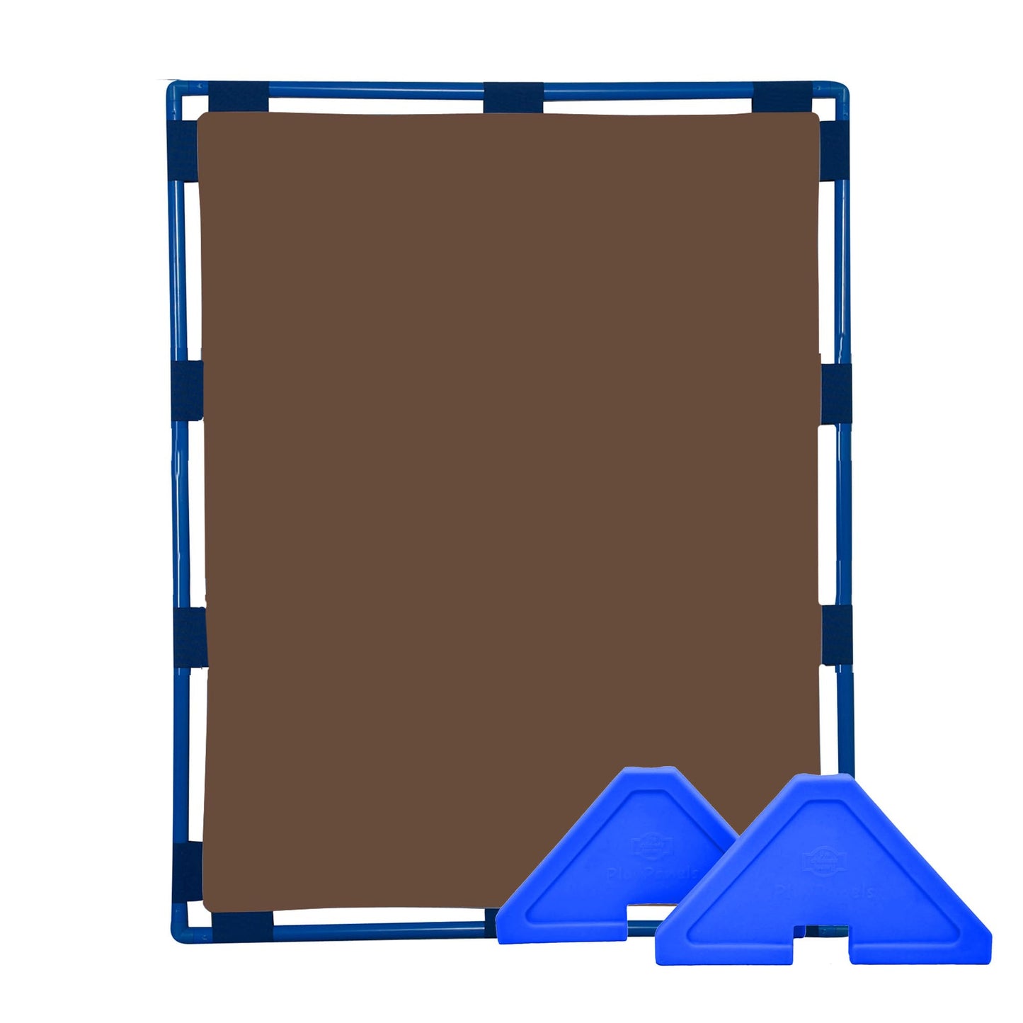 Children's Factory Big Screen PlayPanel, Kids Room Divider, Classroom Privacy Screen, Cantilever Feet Included, Walnut