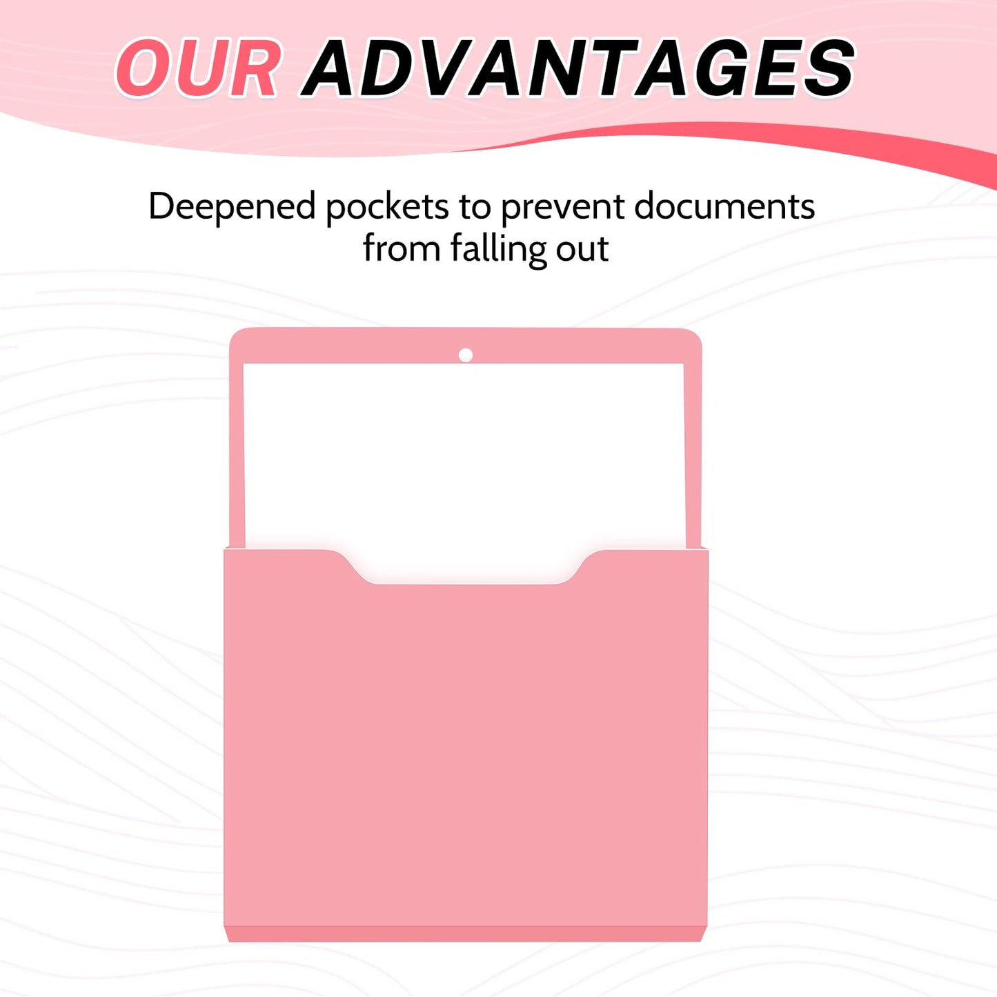Fuutreo 6 Pcs Magnetic Wall File Organizer Magnetic Wall File Holder Refrigerator Magazine Holder for Mail Letters Paper(Aesthetic Color,Vertical-large)
