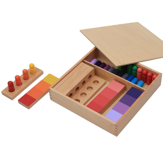 Adena Montessori Color Resemblance Sorting Task Color Tablets Sensorial Educational Tools Early Learning Toys