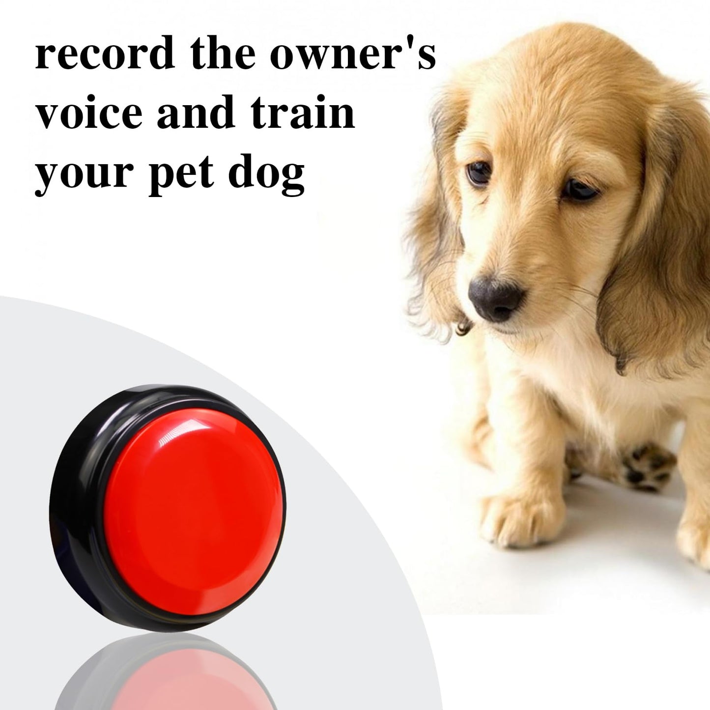 Recording Button,Voice Recorder Button 30 Second,Talking Buttons,Record Sound Button for Gift Education,Easy Button,Funny Office Gift,Includes 2*AAA Batteries (Red)