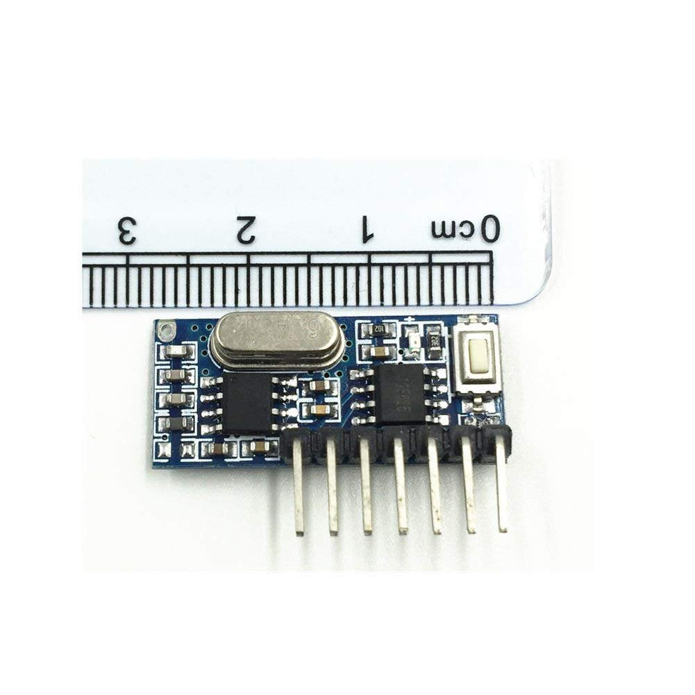 QIACHIP 10 Pack Wireless 433Mhz RF Module Receiver and Transmitter Remote Control Built-in Learning Code 1527 Decoding 4 Channel Output (Transmitter and Receiver kit)