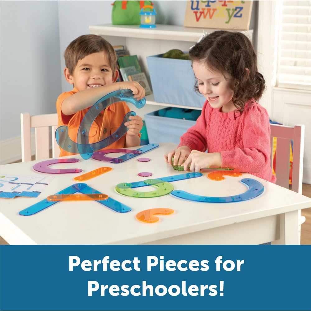Learning Resources Letter Construction Activity Set - Alphabet Montessori Toys, Toddler Writing , ABC Phonics for Kids, Learn to Readd, Teacher Classroom Must Haves, Birthday Gifts for Students