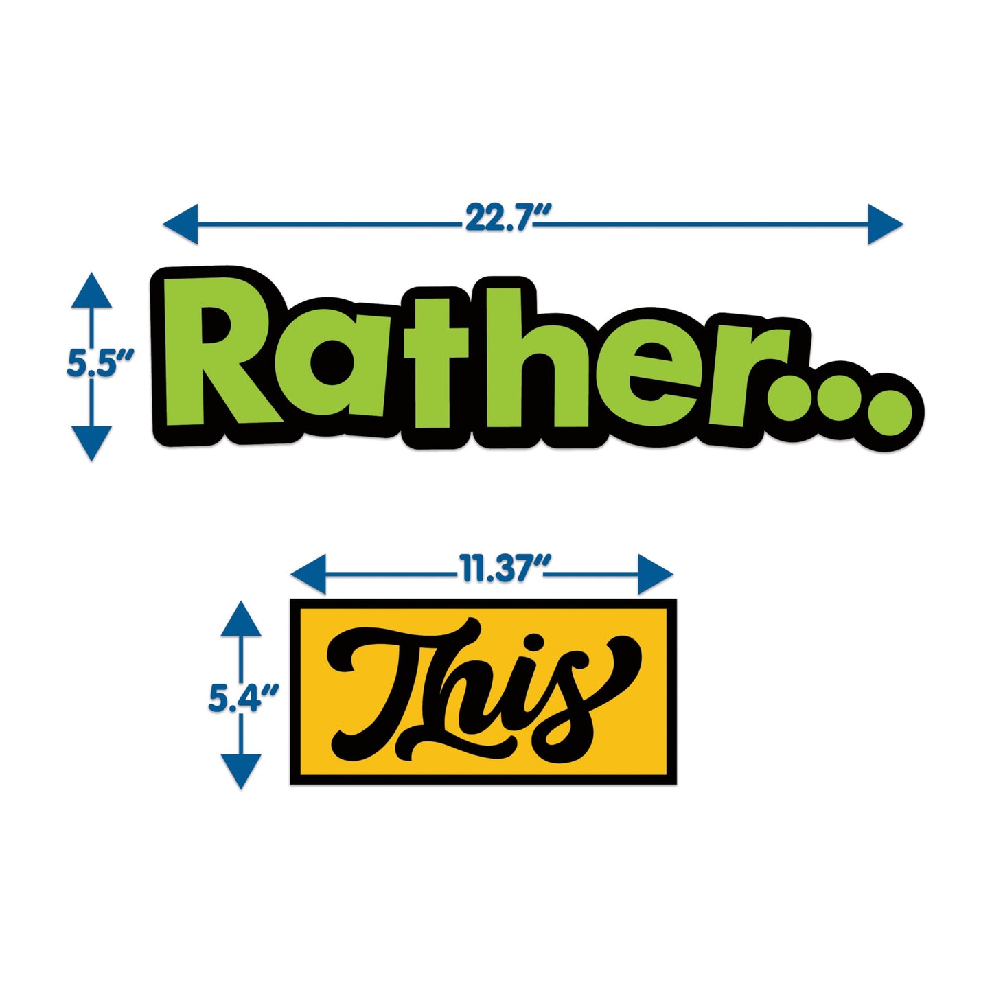 Eureka 661003 Would You Rather Interactive Mini Bulletin Board Set with Dry Erase Headliners, Multicolor, 12 Pieces