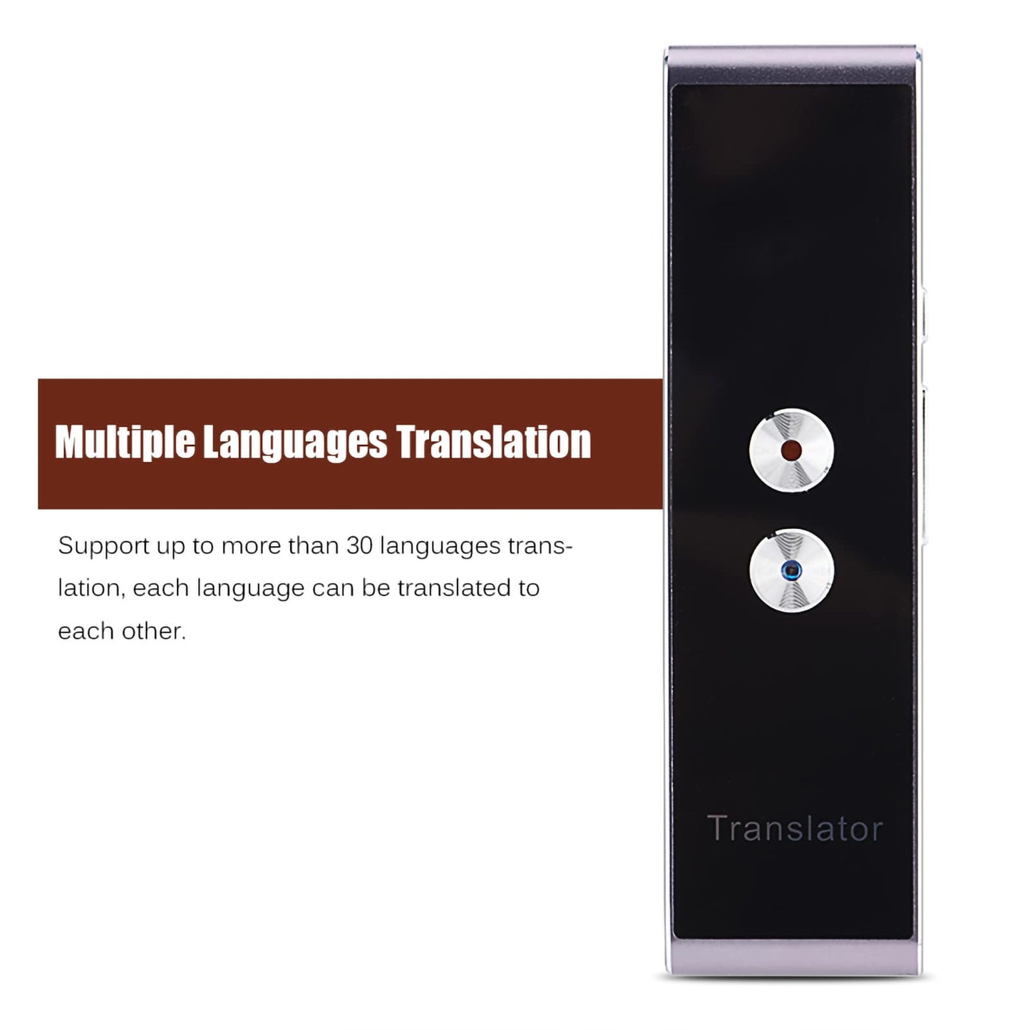 Language Translator Device, Portable Smart Two Way Voice Translator in Real Time, Bluetooth Multi Language Electronic Foreign Language Translators Pocket Translator for Learning