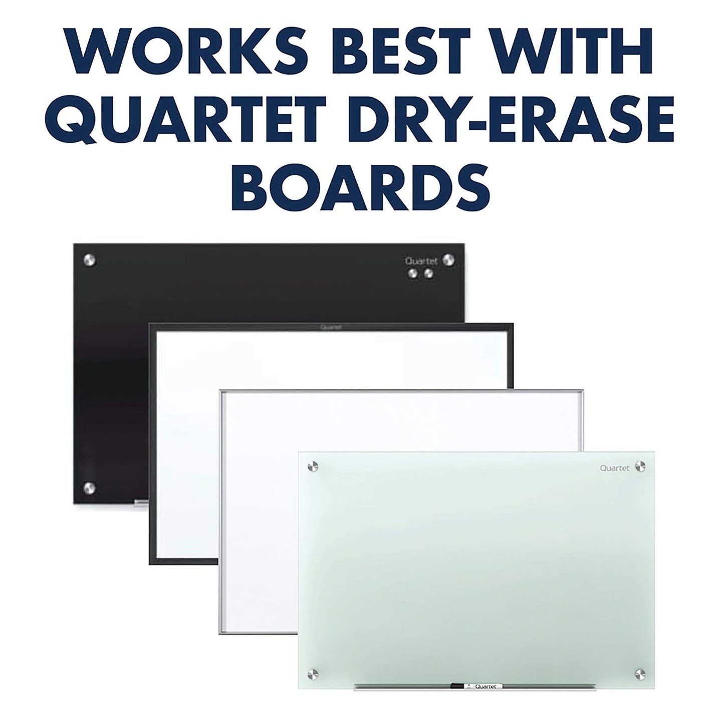 Quartet White Board Dry Erase Board Eraser, 6" x 2-3/8", Premium Max Clean for Dry Erase Markers, Includes Magnetic Caddy Holder, Home School Supplies & Home Office Accessories, Silver (DFEB5)