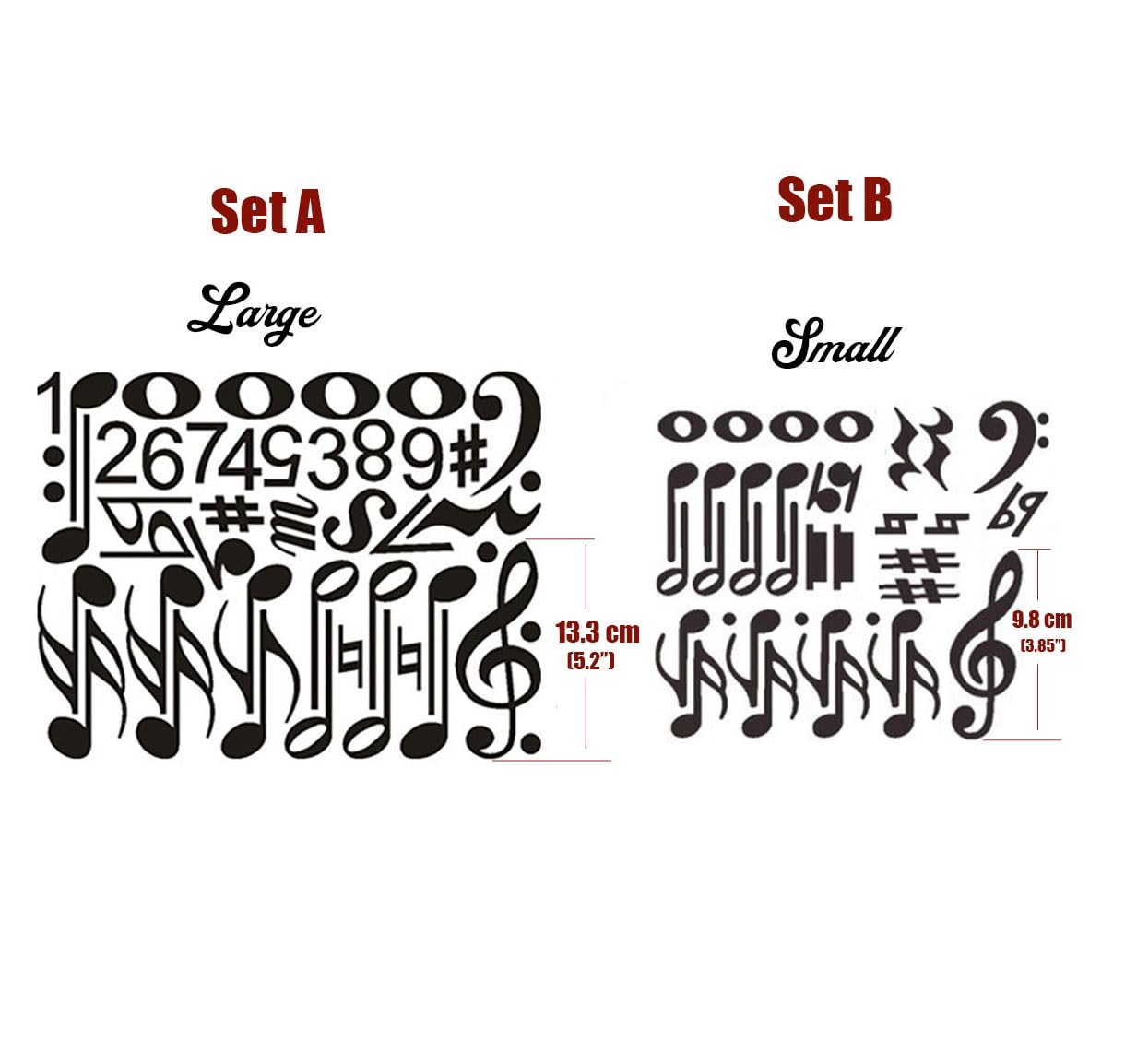Music Theme Magnetic Music Note Symbol for Whiteboard for Teacher, Education (Set B)