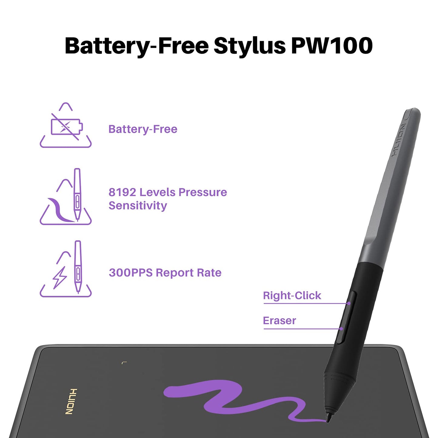 Drawing Tablet HUION H420X Graphics Drawing Tablet with 8192 Level Pressure Battery-Free Stylus, 4.17x2.6 inch Digital Art Tablet for OSU Game, Design, Teaching, Work with PC, Mac, Linux & Mobile