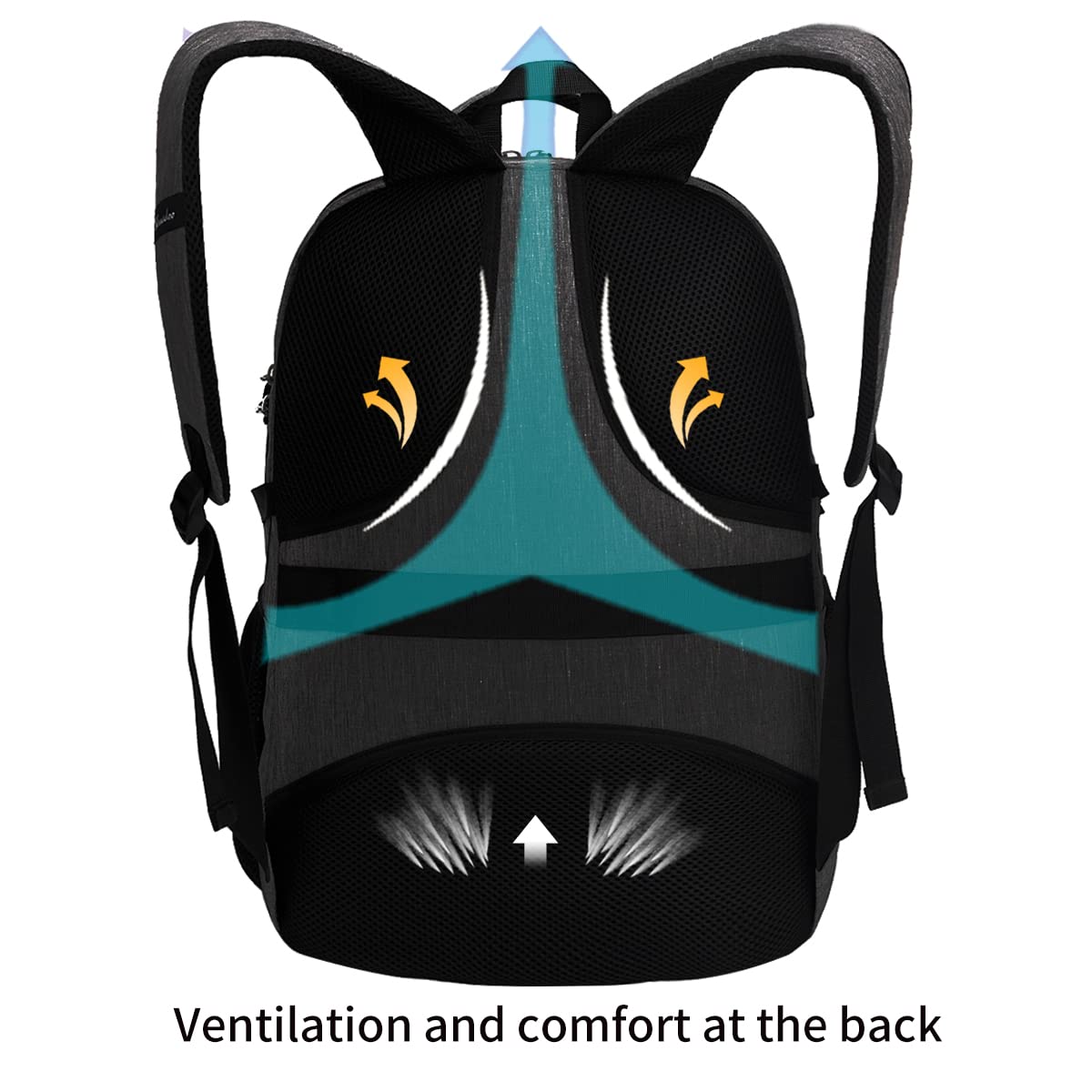 SHRRADOO Anti Theft Laptop Backpack Travel Backpacks with Combination Lock for Women Men College Backpack Computer Bag Fits 17 Inch Laptop,Black