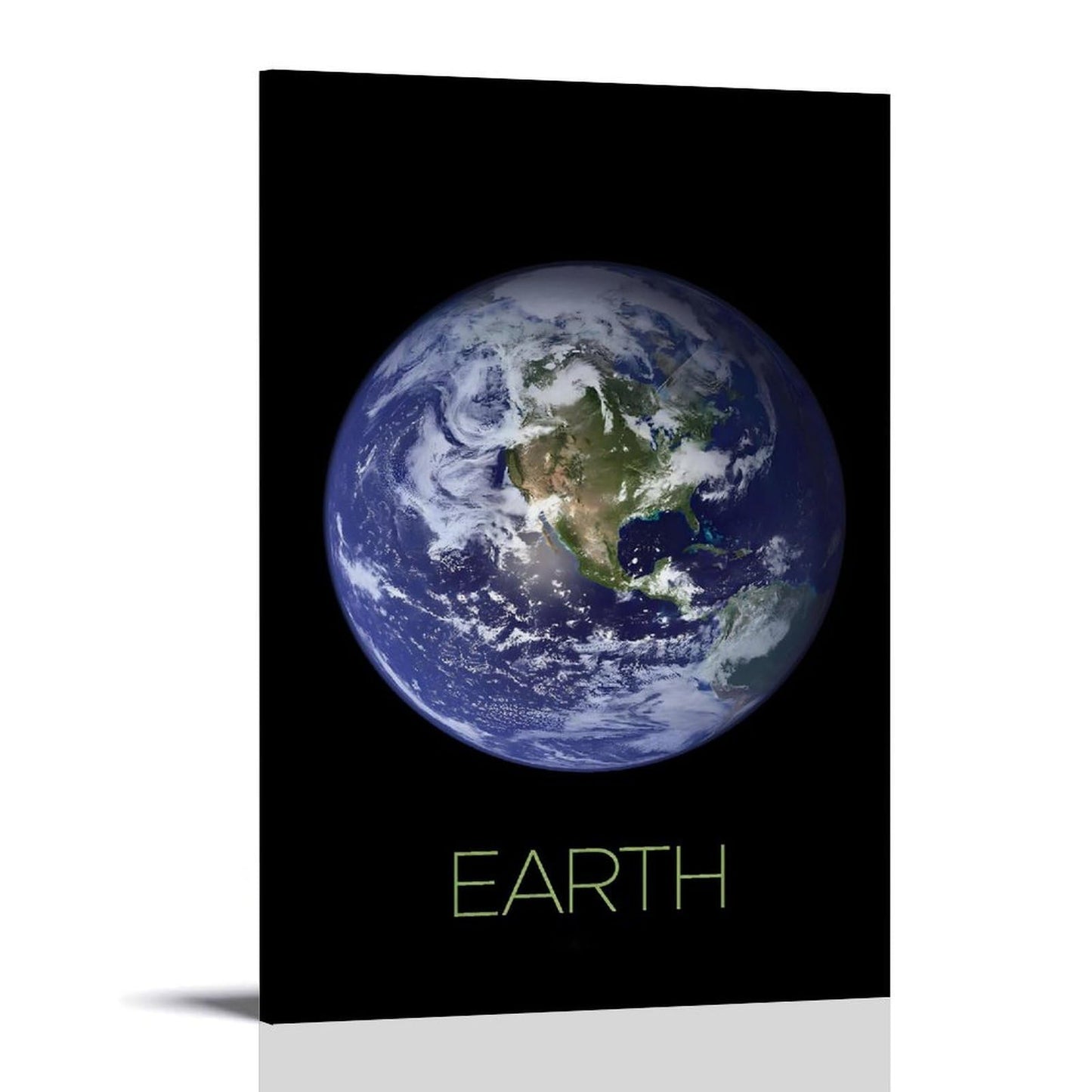XIAOLOUTINYU Solar System Canvas Wall Art - Earth Planet Space Poster for Kids Room Bedroom Classroom, STEM Educational Astronomy Decor, Science Gift for Boys Girls Teens, 16x24 Inch Unframed