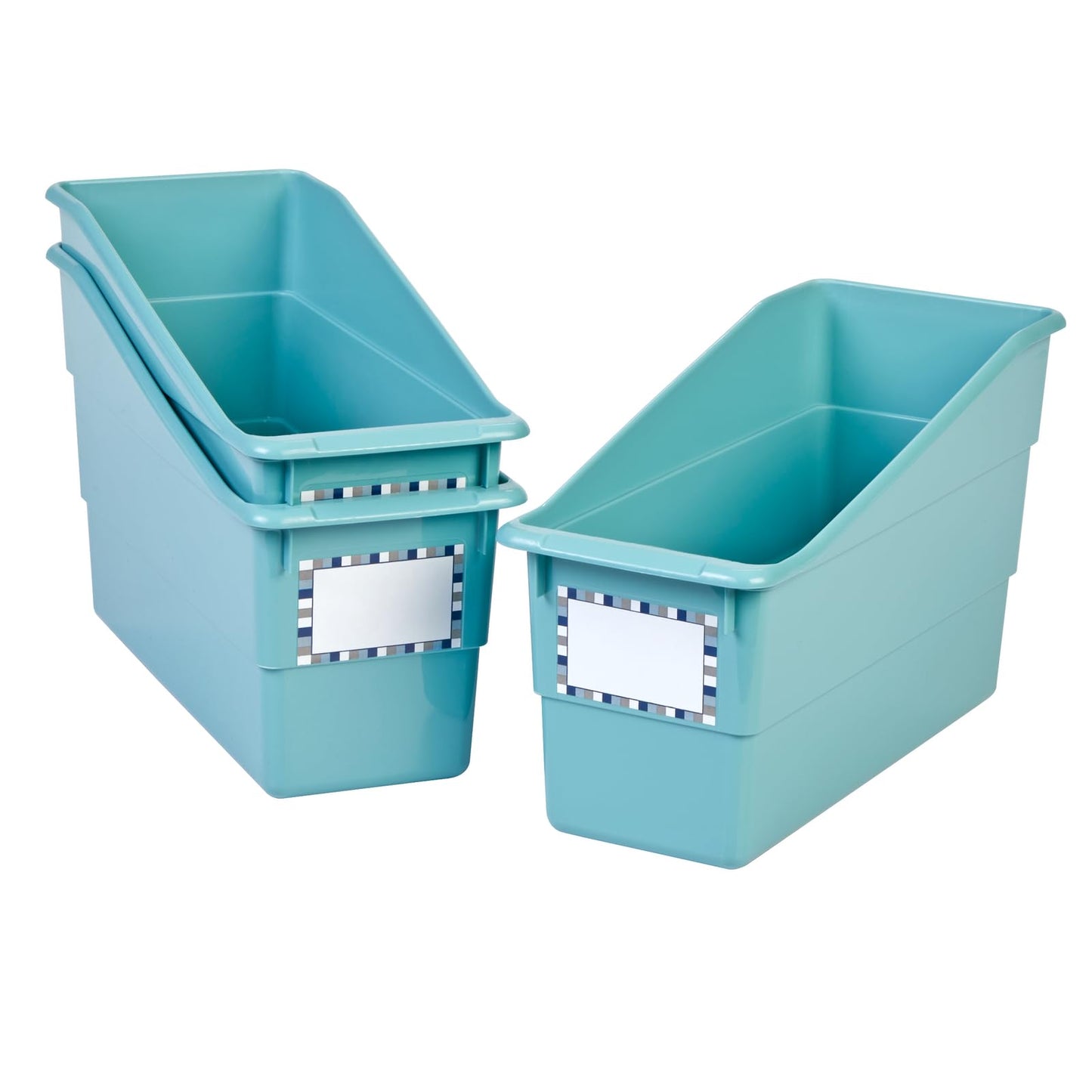 Really Good Stuff Durable Book and Binder Holder - 6 Pack, 5.25" x 12.5" x 7.5", Classroom Organization & Decor