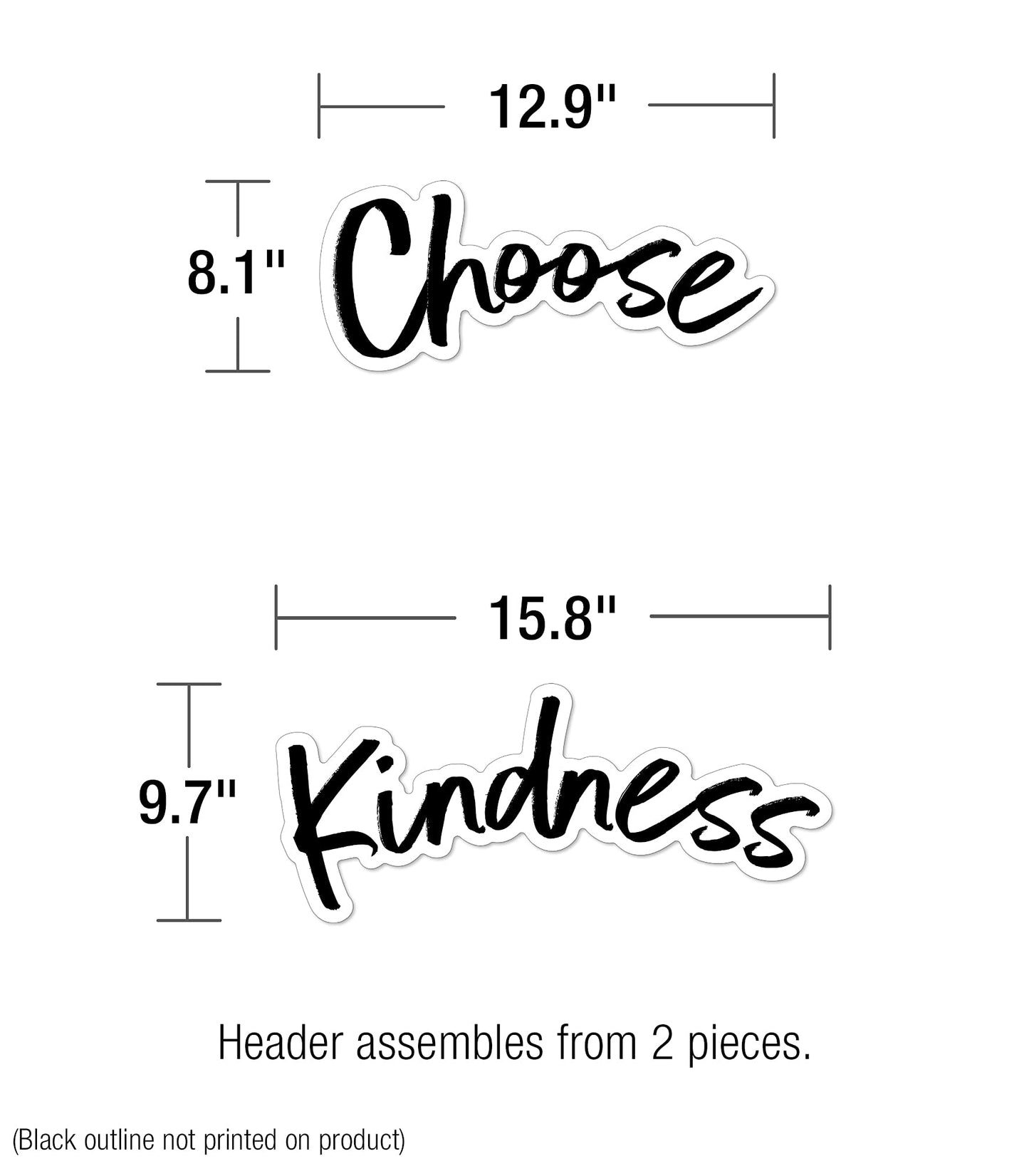 Carson Dellosa Kind Vibes 75 pc Bundle Motivational Bulletin Board Set, Poster, Rainbow, and Heart Cutouts with Positive Affirmations, Classroom Decor