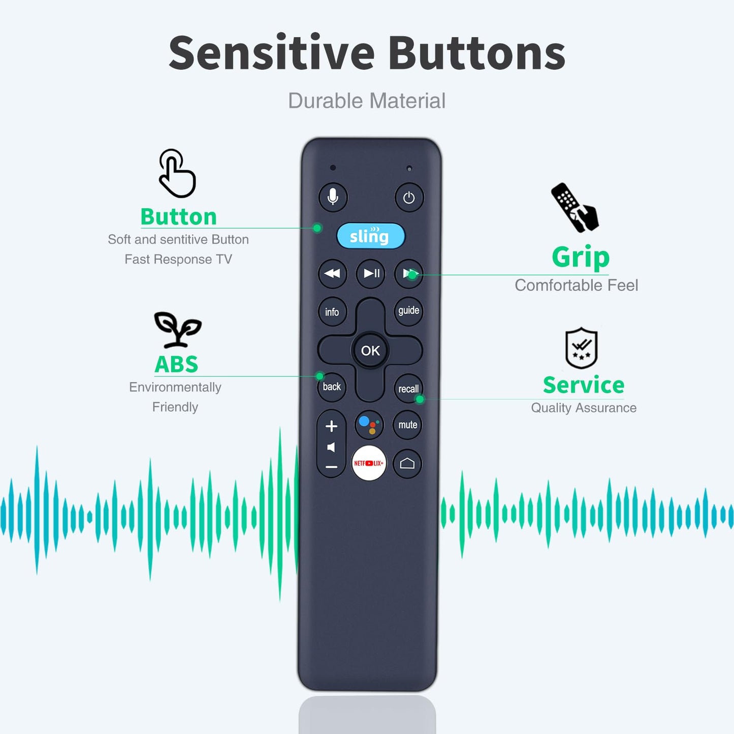 Snrigw Universal Replacement Remote for Sling Media AirTV Mini Voice Streaming Device