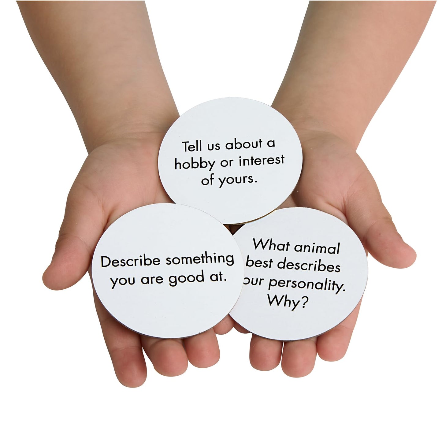Really Good Stuff Morning Meeting Chips - Set of 40, Conversation Starters for Kids, Interactive and Engaging Kids Conversation Starter Chips