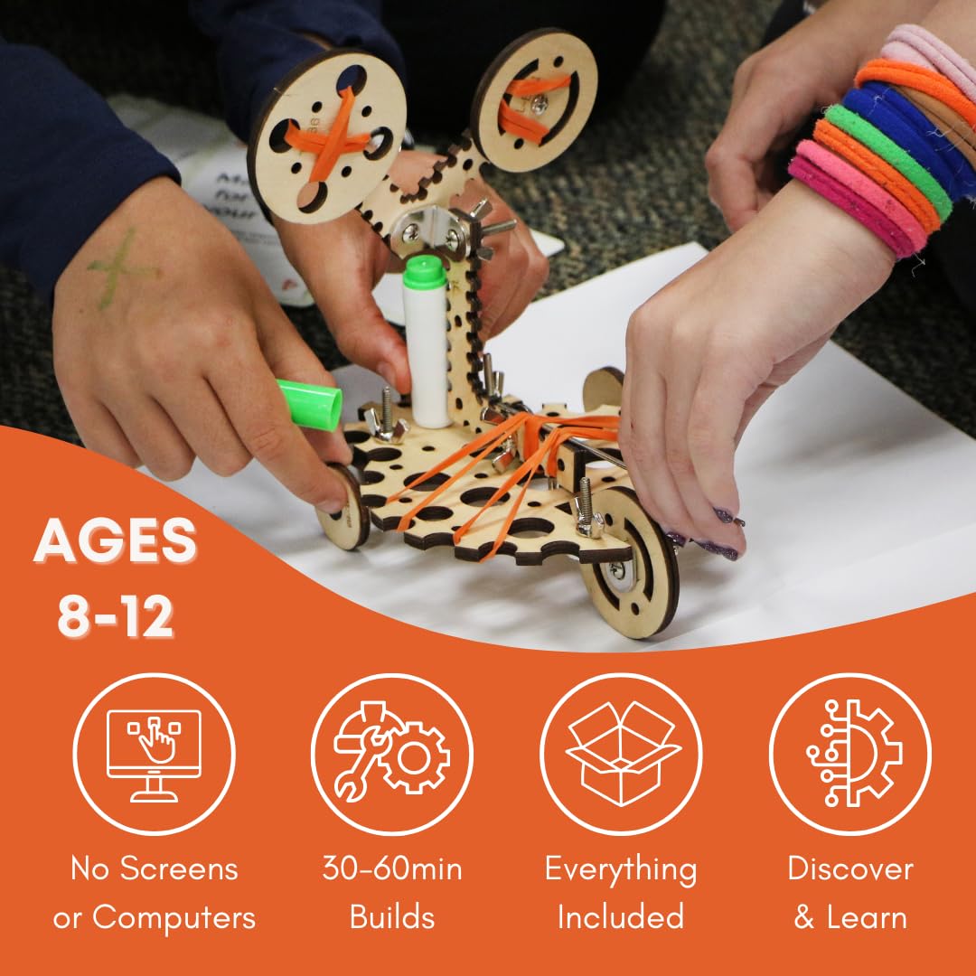 Tinkering Labs STEM Kits for Kids Age 8-10 | Inventors Kids Science Kit, Robot Building, and Engineering with Electricity Circuits | Coolest DIY Toys and Best Birthday Gifts for 10 Year Old Boy Girl
