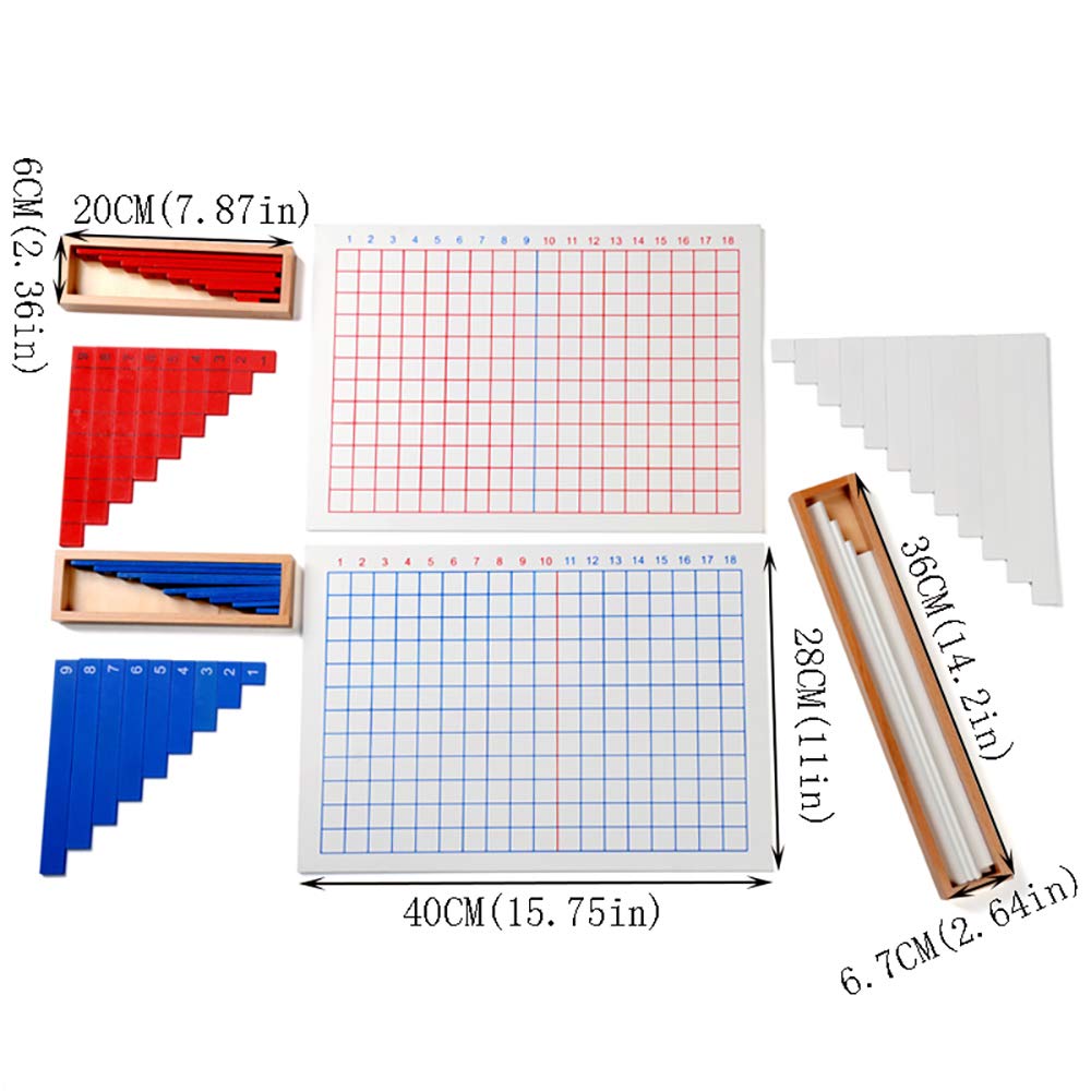 Kghios Montessori Addition and Subtraction Board Montessori Math Toys Material for Toddlers Kids,Addition & Subtraction Board