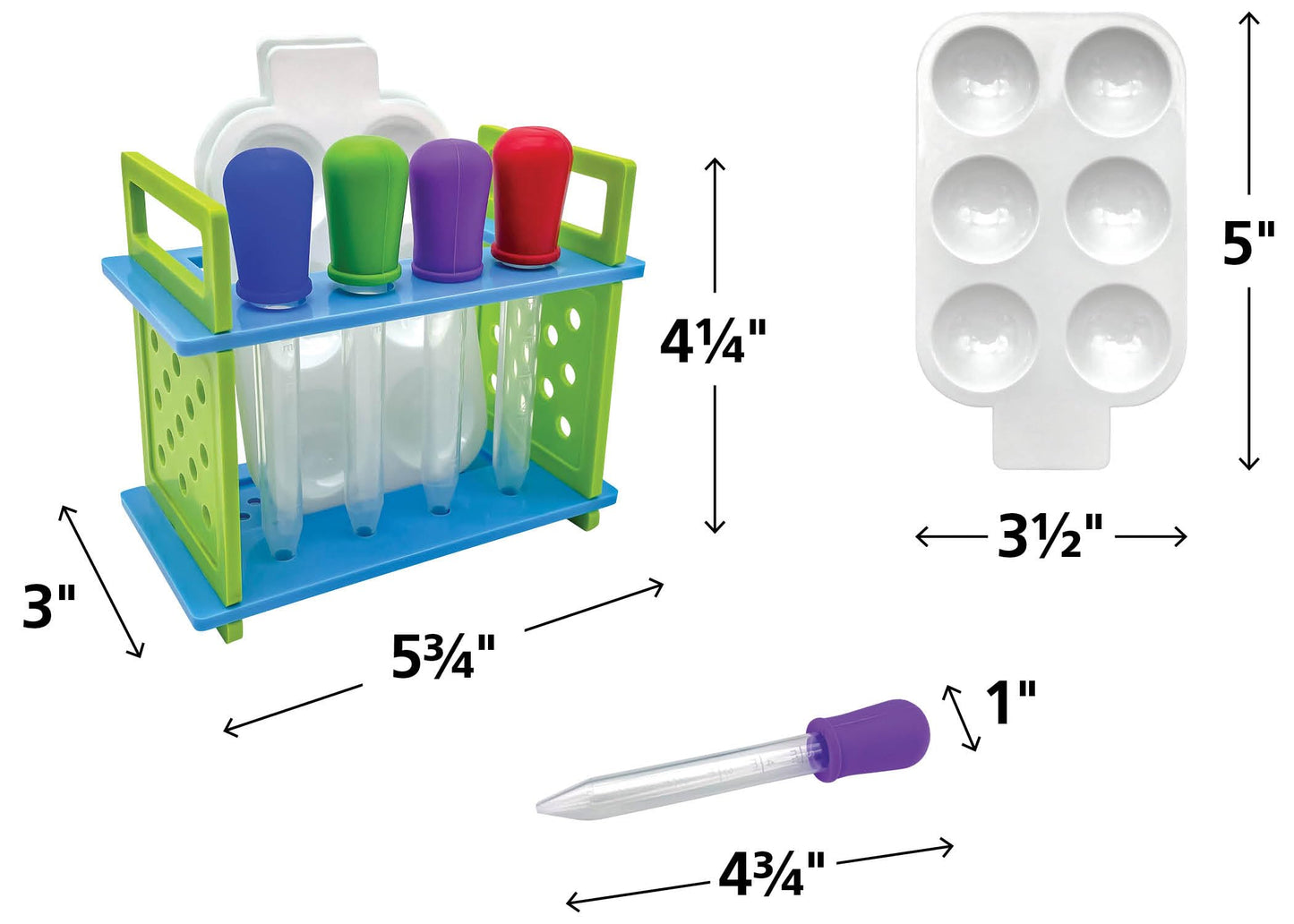 Teacher Created Resources Up-Close Science: Eyedroppers & Spot Plates Activity Set (TCR20367)