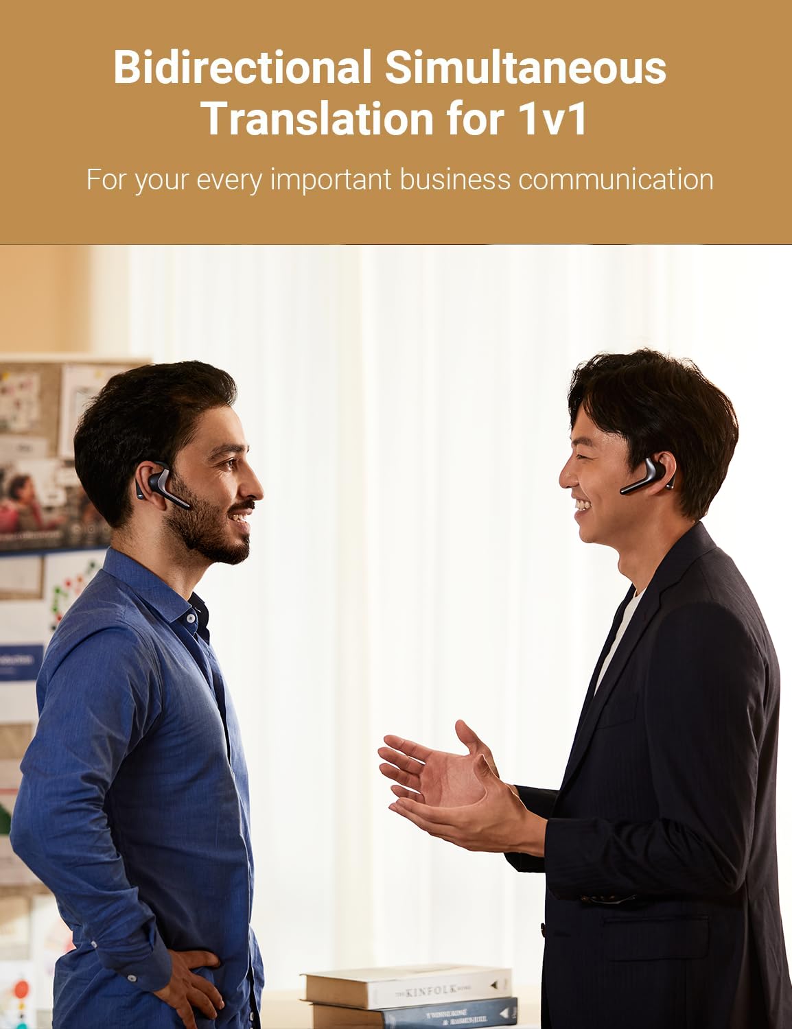 Timekettle W4 Pro AI Interpreter Earbuds, Real-Time Bidirectional Voice Translation,50+ Languages, Video and Call Bluetooth Translator,for Business, Compatible with iOS/Android Gray