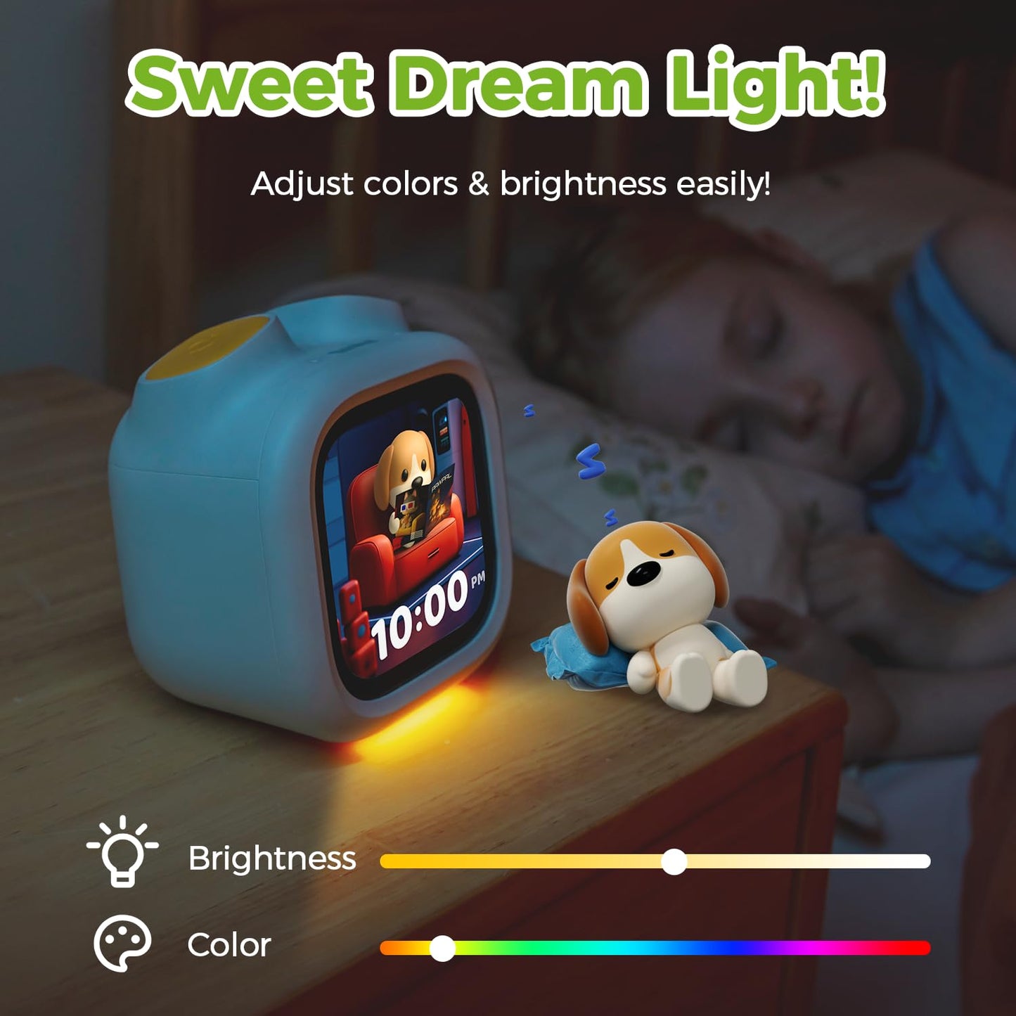 Pawpal Alarm Clock for Kids & Toddlers - Kids Alarm Clock with Stories, Music, Podcast, Schedule, Ok-to-Wake, Digital Pet, Nightlight, Parental Control, Message, Birthday Gifts for Girls Boys Ages 3+