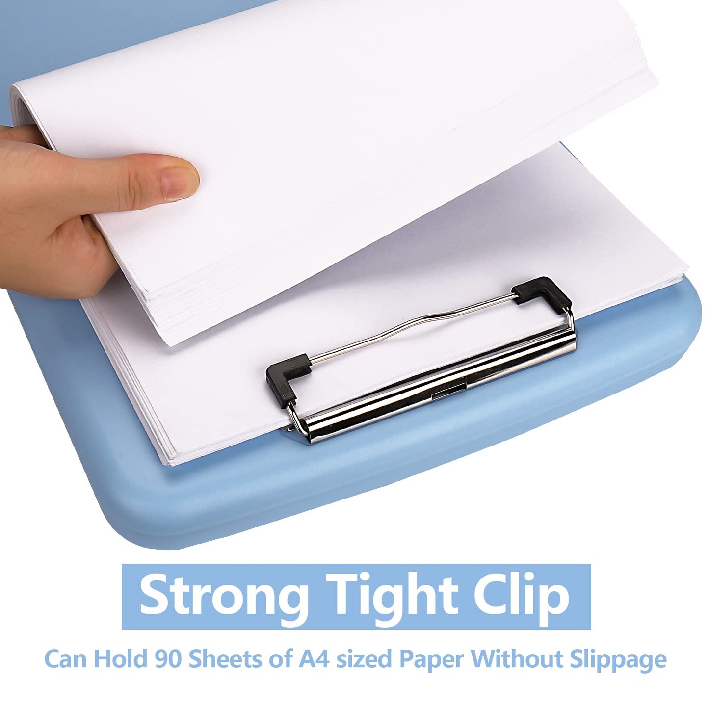 SFLHHDM Clipboard with Pen Holder, Legal Size Nursing Clipboard with Storage, Plastic Clip Board for Writing, Lightweight Cute Clipboards Storage with Low Profile Clip for Work, Office