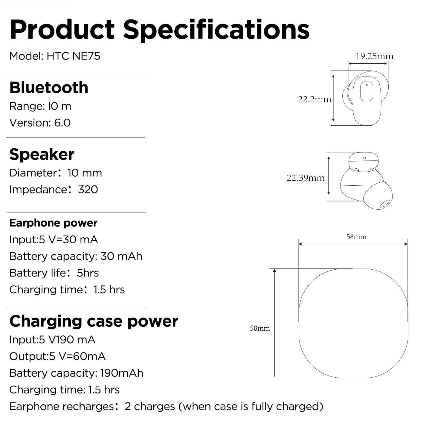 NE75 AI Translation Earbuds 135 Languages Real-Time Translator Earphones, Bluetooth 6.0 TWS Wireless Bluetooth Earphones, Hi-Fi Music & Call, Smart Touch+App for Travel, Sports & Business (Green)