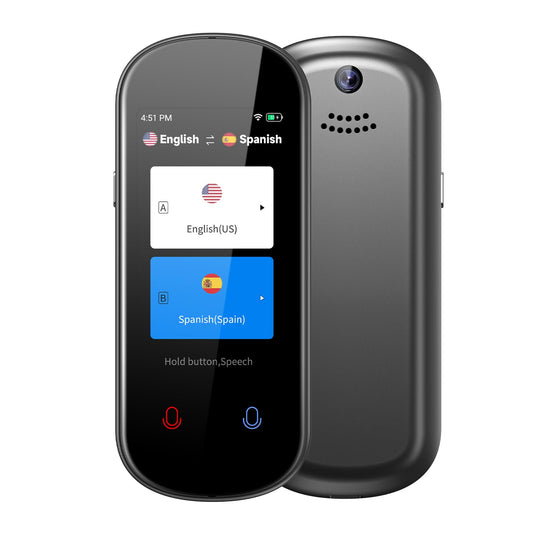 Language Translator Device, 150 Language Real-Time Voice Translator Upgraded ChatGpt AI Translator Voice/Text/Photo Online Offline Translator Portable Two-Way Translation for Travel Business Learning