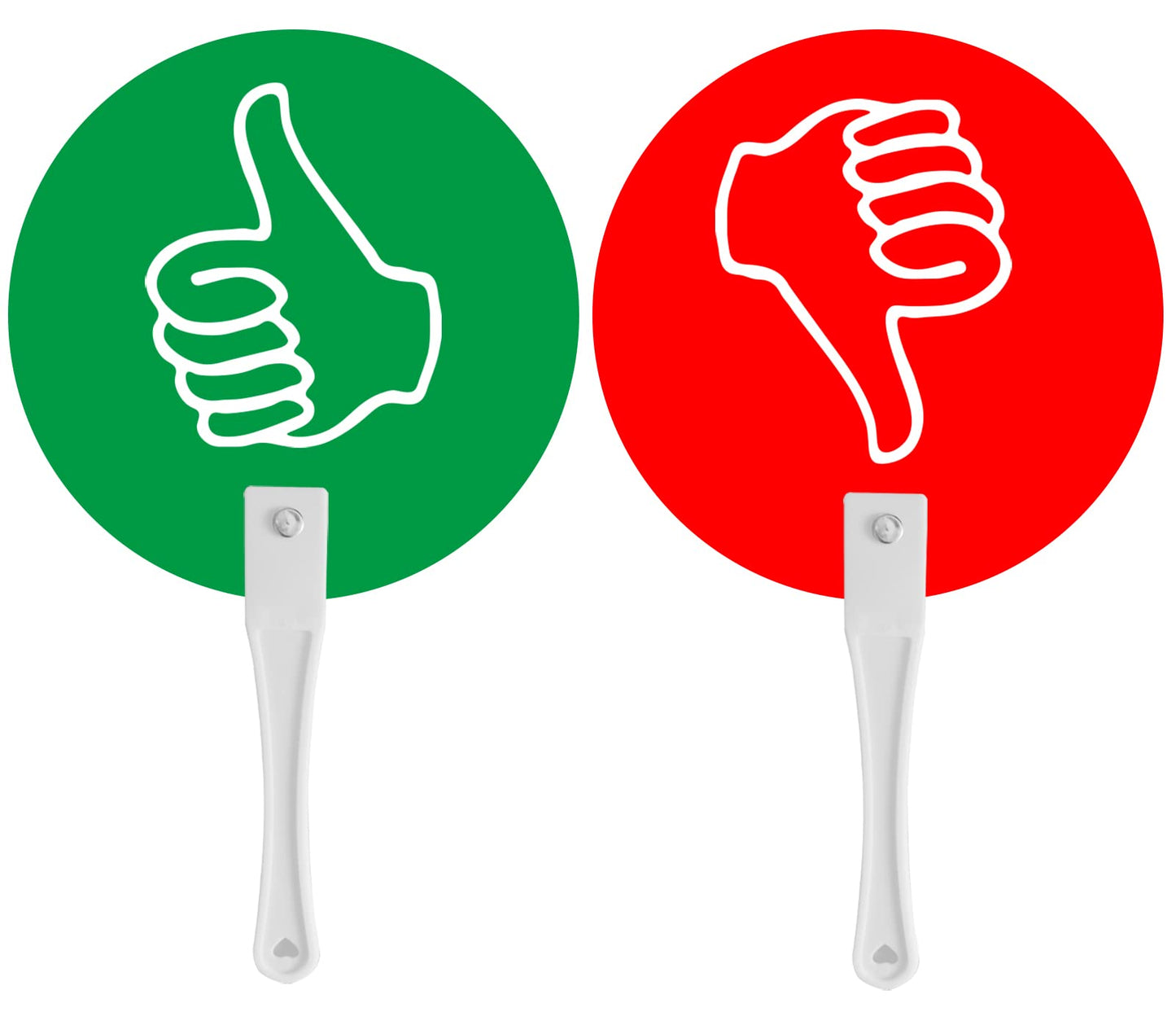 AncaSuna, Thumbs UpThumbs Down Paddles for Classroom Voting, Teacher Event Supplies and Auction Signs 24 Packs