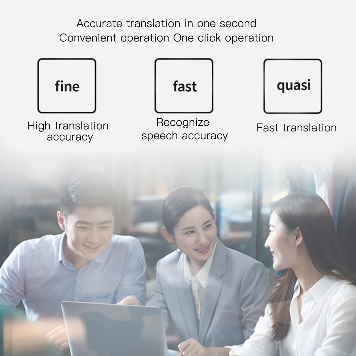 Haofy Double Screen Reception Translator, Accurate Language Translator Device 7in Synchronized Fast for Hotel for Travel (US Plug)