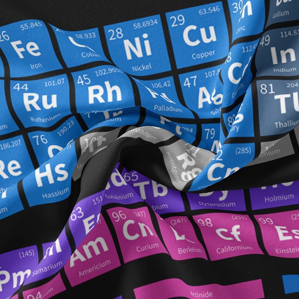 Sanzugh Periodic Table of Elements Poster Tapestry, Science Lab Chemistry Educational Decor Art Tapestries Wall Hanging for Classroom Kids Bedroom Dorm Teacher Office Desk Decor 80X60