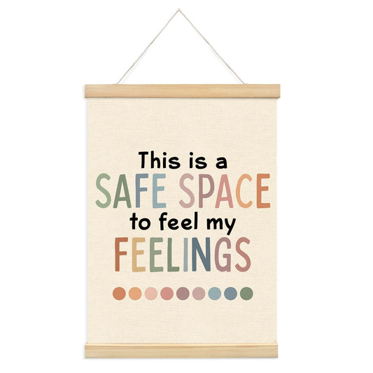Lacama Calming Corner Items Kids Calm Down Corner Supplies Calming Corner Decor Posters Hanger Frame，Homeschool Decor, Calming Corners Wall Art for Boho Classroom Homeschool Therapy Office 12X16in