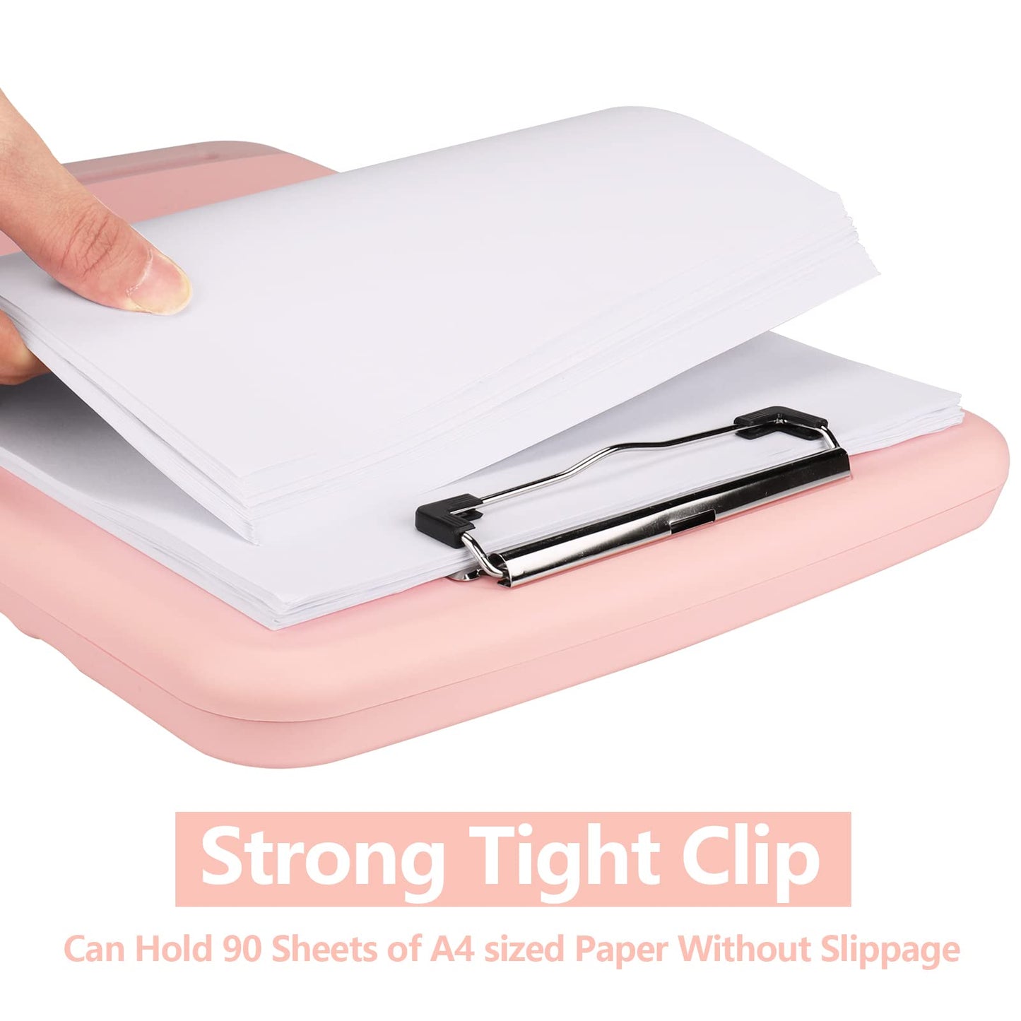SFLHHDM Plastic Clipboard with Storage, High Capacity Clip Boards 8.5x11 with Storage, Heavy Duty Nursing Clipboard Folder, Cute Clipboards, Letter A4 Size Clipboards with Storage for Teachers, Nurse