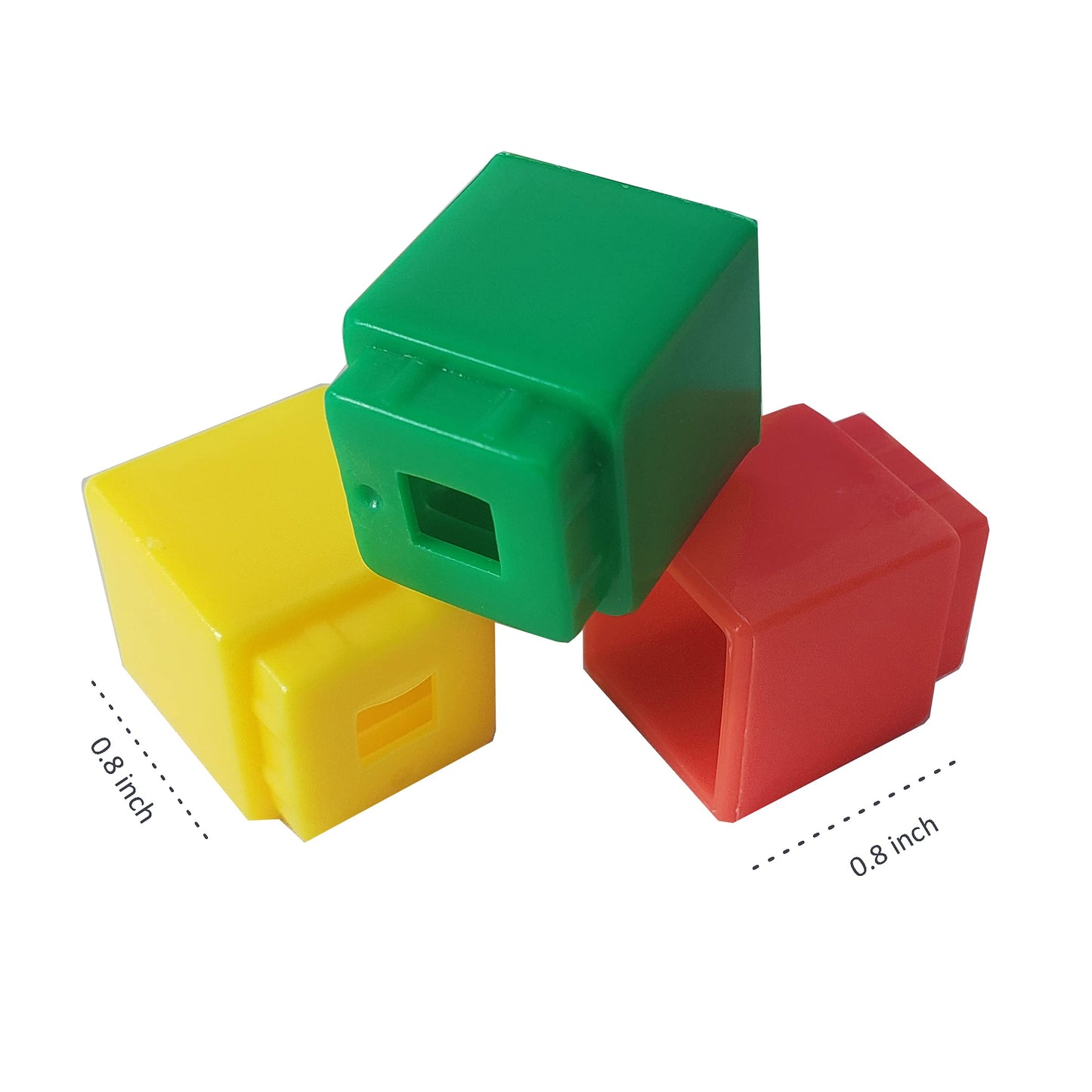 KUTOI Math Manipulatives Counting Cubes, Educational Math Linking Cubes, Classroom Toys Kindergarten Learning Materials Homeschool Supplies,Set of 100 Math Cubes for Kids Ages 3+