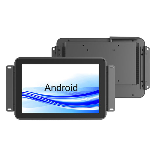 GreenTouch 10.1 Inch Open Frame Touchscreen Android All in one LCD Monitor PC - Industrial Touch Display - Built-in Speakers, WiFi & BT, RK3566 RAM 4G & ROM 32G - Front IK08/IP65