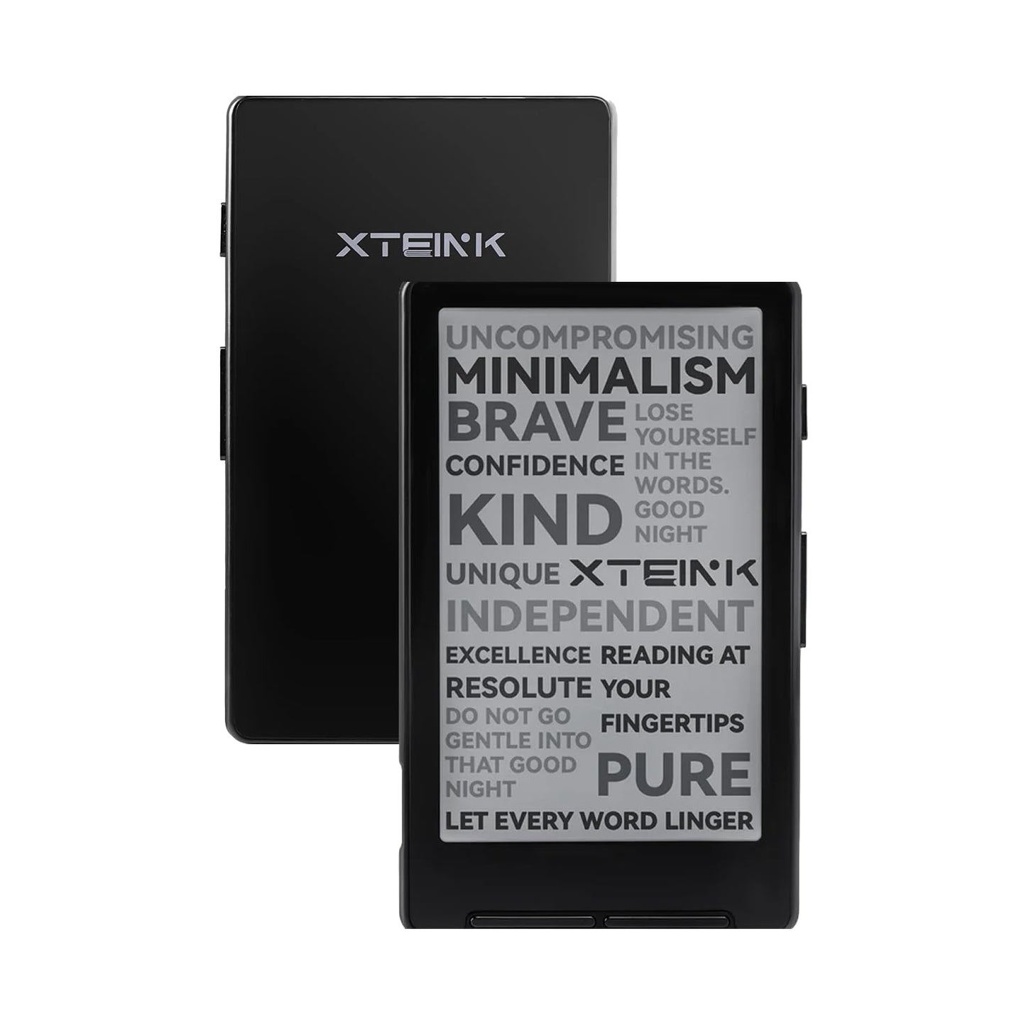 XTEINK X4 E-Book Reader (Developer Edition), 4.3" Pocket E-Ink eReader, Physical Page-Turn Buttons, Ultra-Thin 0.23" & 2.72 oz, Magnetic-Ready Design, Distraction-Free Reading, 16GB, Space Black