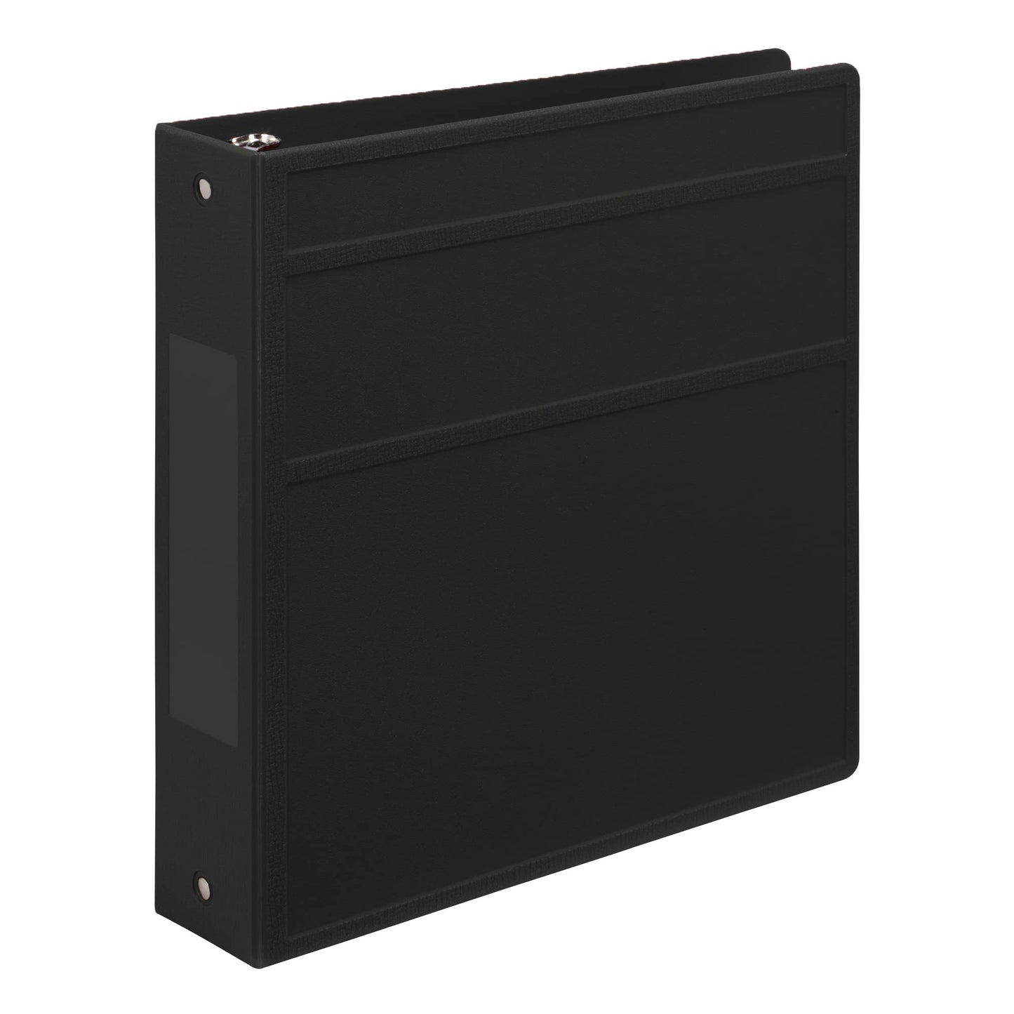 Carstens 2-Inch Heavy Duty 3-Ring Binder - Side Opening, Black, Durable Plastic, Precision No-Gap Rings, Waterproof Covers, No Pockets, Holds 300 Letter-Sized Sheets, BPA-Free, Made in USA (5829-3R)