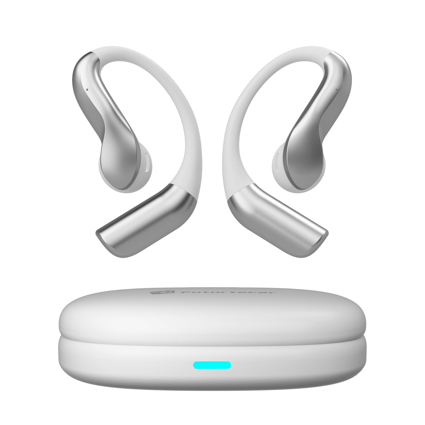 AI Translation Earbuds Real Time, 144 Languages Translator Earbuds, Bluetooth Open-Ear Translating Earbuds with 30H Playtime, Instant Voice Translator Device for Travel, Business, Learning, White
