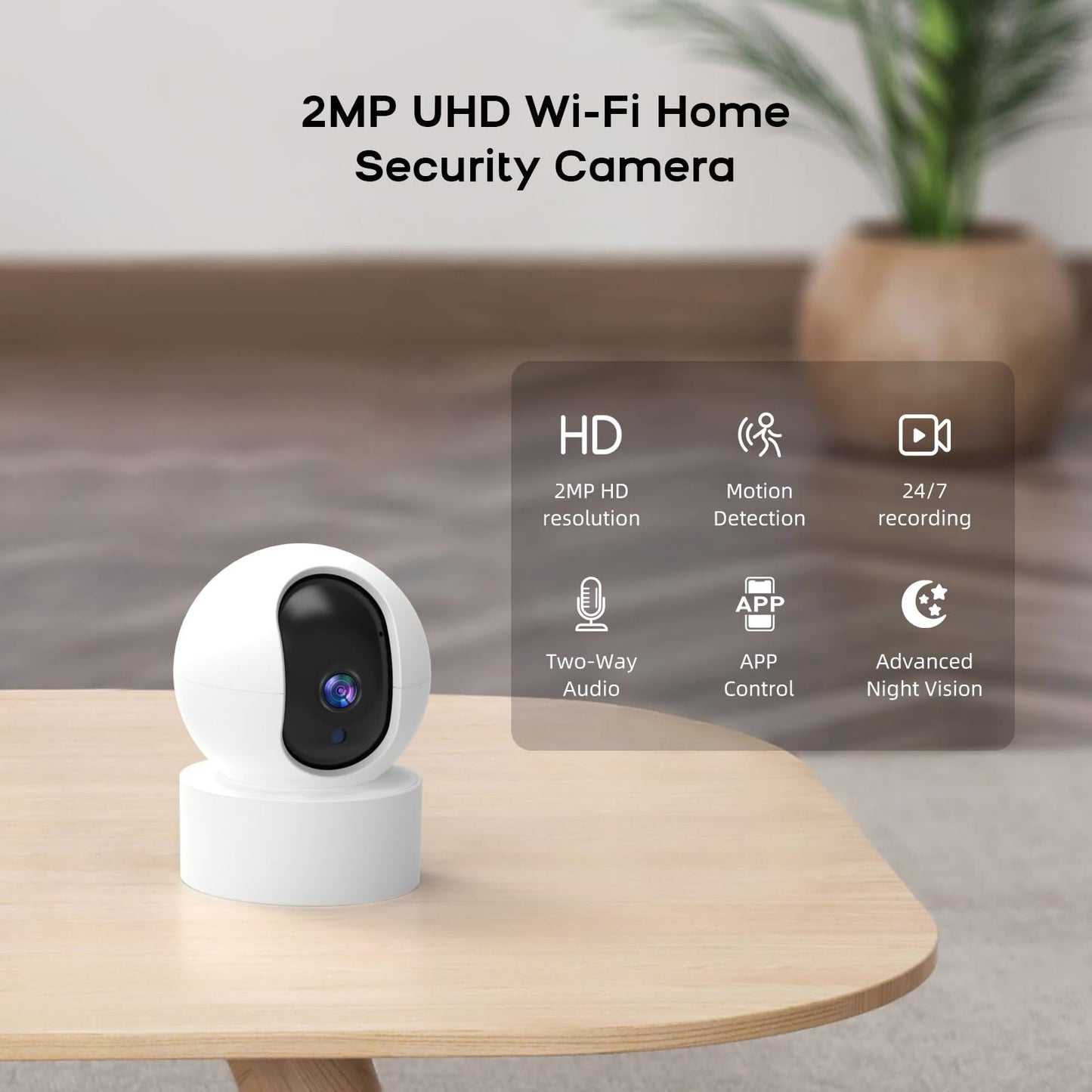 Alarm System for Home Security with Camera, Wireless Security System with 4.3’ Wireless fulltouch Screen Compatible with Alexa and Google for Home, Flat