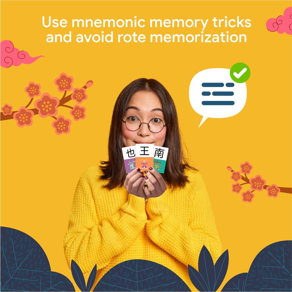 Dr. Moku's Chinese Flash Cards for Beginners - Learn Mandarin Quickly with Mnemonic Memory Tricks - Study 100's of Sample Words - Boost Your Vocabulary with Unforgettable Visual Learning