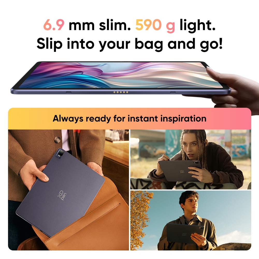 XPPen Magic Drawing Pad 12.2 Inch Standalone Drawing Tablet No Computer Needed with 16384 Pressure Levels X3 Pro Slim Stylus Tilt Support Paper-Like Screen 8GB + 256GB for Digital Drawing Artists