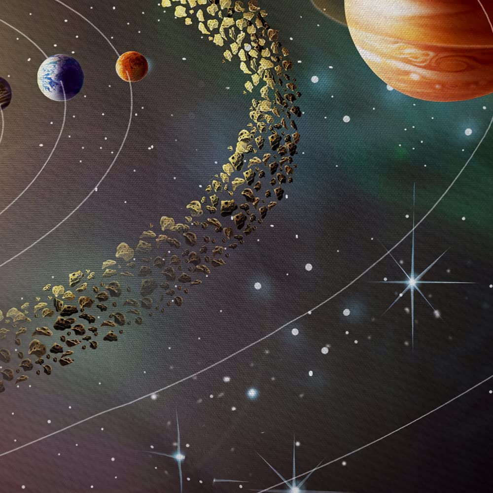 Outer Space Planet Tapestry, Universe Galaxy Solar System Earth Art Tapestries Wall Hanging for Kids Men Bedroom College Dorm Living Room Office Science Decor 60X40", Cool Hippie Blanket Poster