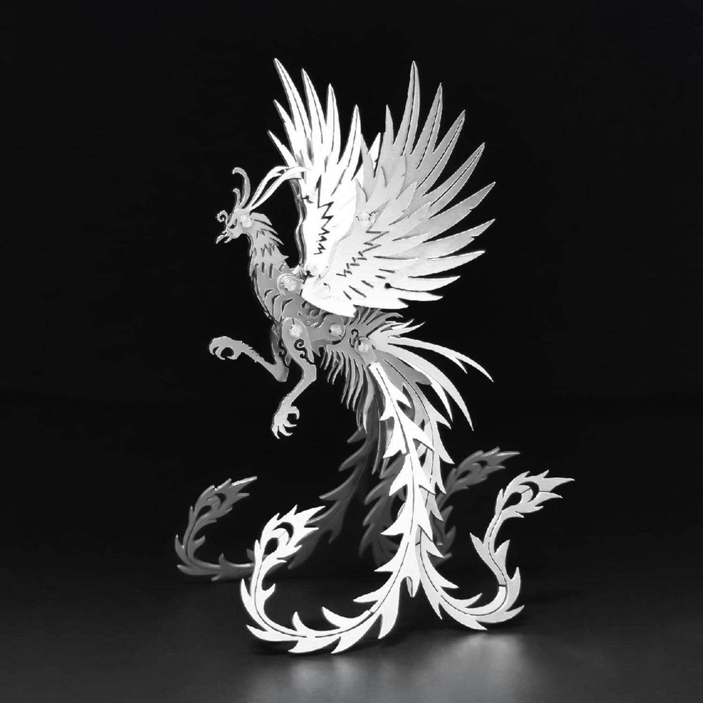 3D Metal Model Kits, Mechanical Undead Bird 3D Metal Puzzle,Steel Mythology Animal Series DIY Brain Teasers Simple 3D Puzzles Home Decor Art Craft Gifts Toys for Adult