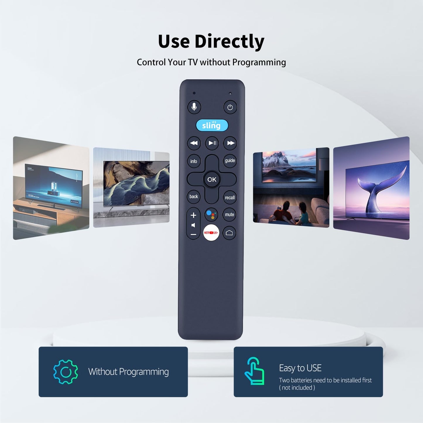 Snrigw Universal Replacement Remote for Sling Media AirTV Mini Voice Streaming Device