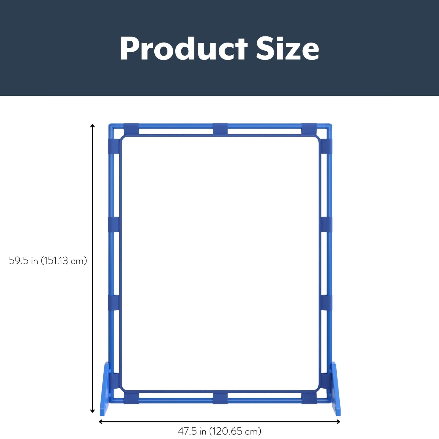 Children's Factory Big Screen PlayPanel, Kids Room Divider, Classroom Privacy Screen, Cantilever Feet Included, Clear