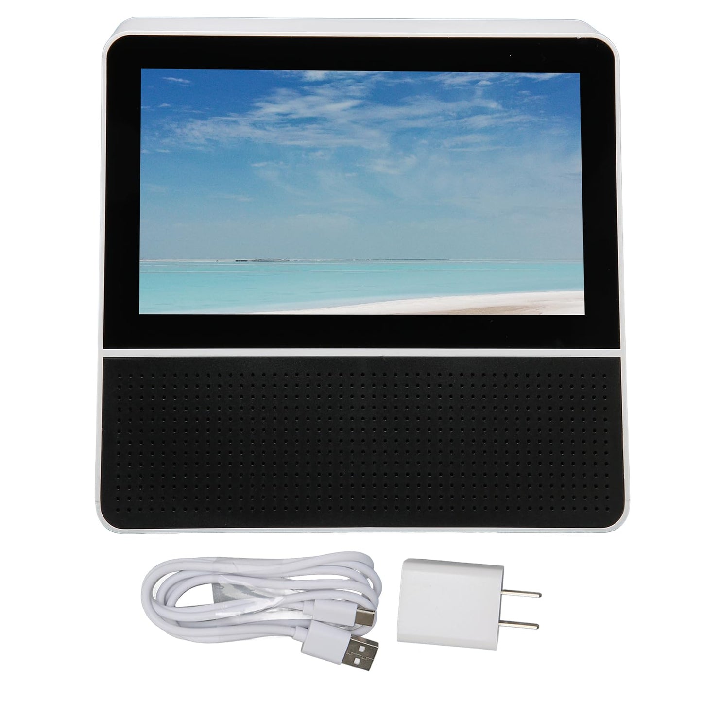 Haofy Double Screen Reception Translator, Accurate Language Translator Device 7in Synchronized Fast for Hotel for Travel (US Plug)